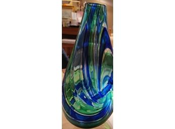 Colorful Swirled Vase
