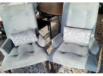 Pair Of Custom Ethan Allen Wing Chairs