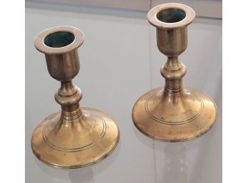 Brass Candle Holders 4'