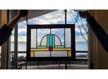 Antique Stained Glass-  2 Of 2 - 16 X 20