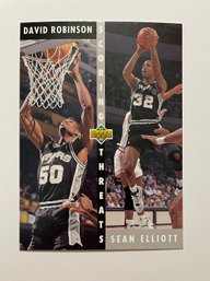 1992 David Robinson And Sean Elliott Spurs, By Upper Deck