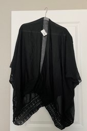 Black Lace Trim Kimono Purchased From South Coast Surf Shops With Original Tag