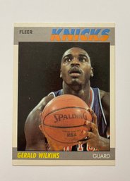 1987 Gerald Wilkins Knicks By Fleer