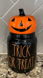 Rae Dunn Halloween Trick Or Treat Candy Jar