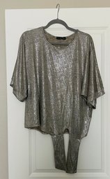 Kim & Cami Brand Sheer Designer Top In New Condition, Size M Ladies