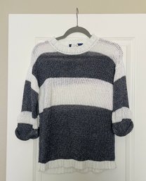 Lovely Striped Boho Woven Sweater, Fits Size S-M