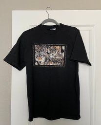 Unique Wolf Tee Shirt, Size Small