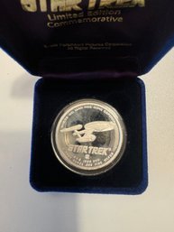 1989 Mint  Star Trek Limited Edition Silver Coin - Chekov