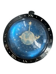 Art Deco Rare Westclox Earth Moon And Stars Celestial Clock / Paperweight