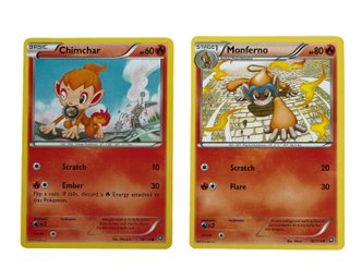 2016 Pokemon Chimchar And Stage 1 Monferno