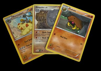 2007 Pokemon Graveler, 2016 Kabuto And Wormadam