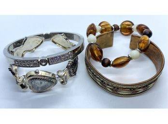 Set Of (4) Bracelets, Various Styles