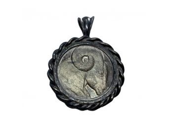 Aries Horoscope Silver Necklace Pendant, Total Weight 11.54 Grams