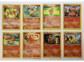 (8 Count) Pokemon Fire Basic Cards, Incl. Two Ponyta 50 HP