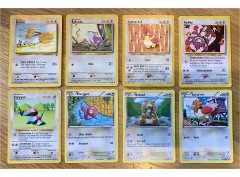Collection Of Silver Basic Pokemon Cards (8 Count) 1999 And 2015