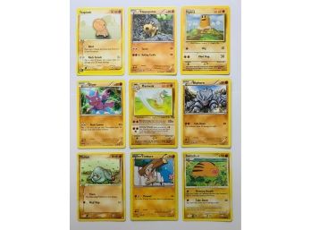 (9 Count) Pokemon Ground Monsters, Mostly Basic, Including Hippoptas 90 HP And More