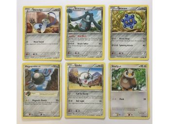 (6 Count) Pokemon Stage 1 And Basic Cards Including Bronzong 110 HP