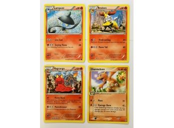 2004 Charmeleon 70 HP And Other Pokemon Fire Cards, All Stage 1 Evolution