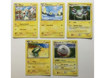 (5 Count) Pokemon Lightning Cards Including Stage 1 Electrode 90 HP