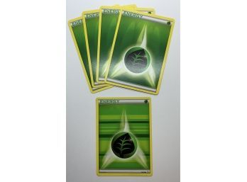 2013 Pokemon Green Energy Cards (4 Count) Plus One 2016 Green Energy No. 75/83
