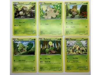 2014 Pokmon Basic Cards Including Bellsprout, Sewaddle And More (6 Count)