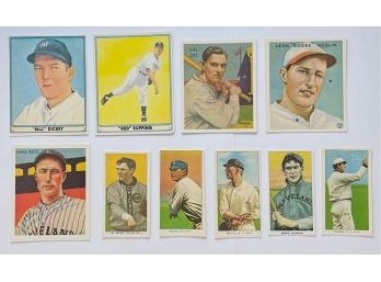 Dover Reprints, Gun Inc. Big League And Cigarette Baseball Cards, Various Sizes, 10 Count