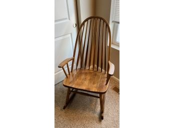 Solid Wood Rocking Chair In Like New Condition!