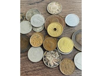 Various Foreign Coins, International Currency, Canada And More