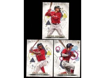 Lot Of 3 ~ 2022 Topps Inception Boston Red Sox Hernandez / Bogaerts / Durran RC