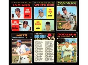 Lot Of 6 ~ 1971 Topps Baseball With Rookies