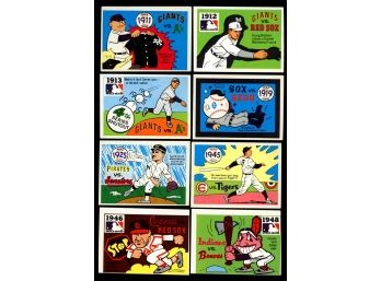 1970 & 1971 FLEER WORLD SERIES CARDS LOT OF 8