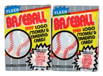 1989 FLEER BASEBALL PACKS (2) GRIFFEY ROOKIE
