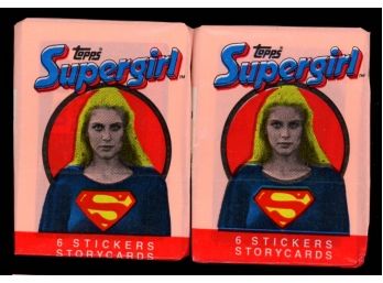 1984 TOPPS SUPERGIRL TRADING CARD PACKS FACTORY SEALED