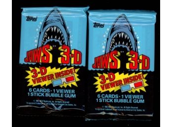 1983 TOPPS JAWS 3-D TRADING CARD PACKS