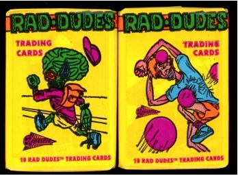 1990 PACIFIC RAD DUDES TRADING CARD PACKS