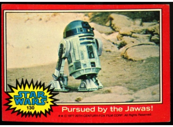1977 Topps Star Wars Pursued By The Jawas #130 Vintage