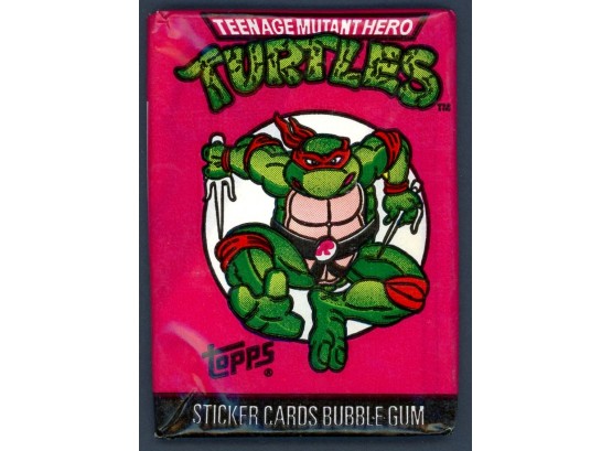 1990 Teenage Mutant Ninja Turtles 1 Sealed Mutant HERO Turtles Wax Pack Very Rare!
