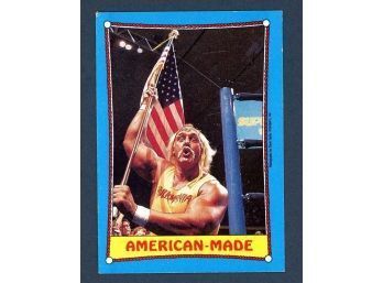 1987 Hulk Hogan Topps WWF Card #35 Ringside Action American-Made