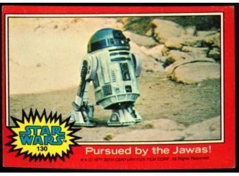 1977 Topps Star Wars Pursued By The Jawas #130 Vintage