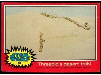 1977 Topps Star Wars Threepio's Desert Trek #69 Vintage