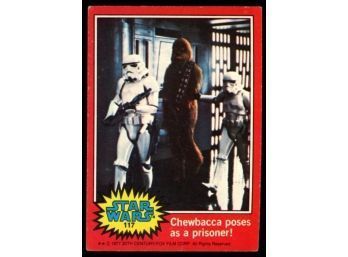 1977 Topps Star Wars Chewbacca Poses As A Prisoner! #117