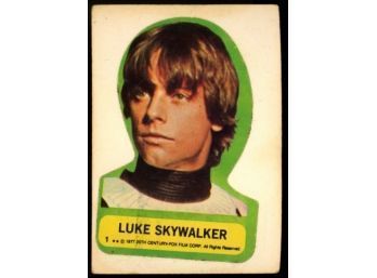 1977 Topps Star Wars Stickers Luke Skywalker #!