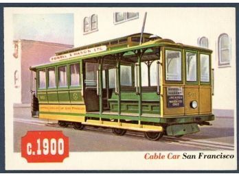 1955 Topps Rails & Sails 66 Cable Car