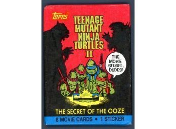 1990 Topps Teenage Mutant Ninja Turtles II Sealed Wax Trading Pack
