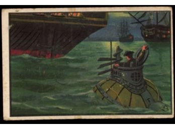 1954 Bowman US Navy Victories First American Submarine - 1776 #36 Vintage Trading Card