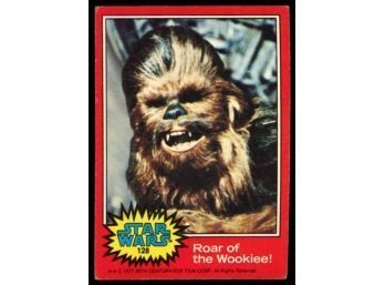 1977 Topps Star Wars Roar Of The Wookiee! #128 Chewbacca Vintage