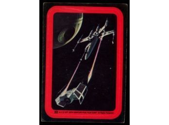 1977 Topps Star Wars Spectacular Battle Sticker #22