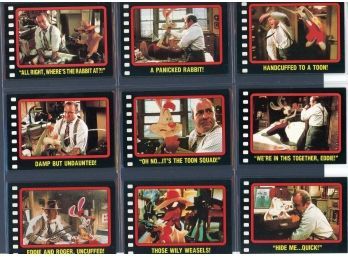 Vintage 1987 Who Framed Roger Rabbit Topps Trading Card Complete Set And Stickers #55-63