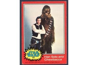 1977 Star Wars #121 Han Solo And Chewbacca Trading Card
