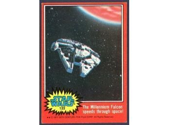 1977 Star Wars OPC The Millennium Falcon Speeds Through Space #122 Trading Card